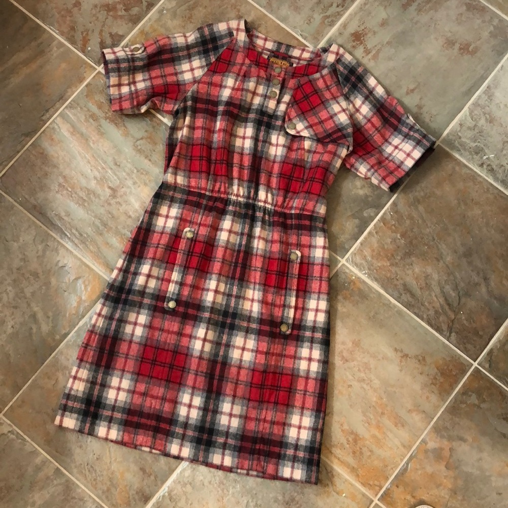 Gorgeous Pendleton flannel wool plaid sz Sm dress